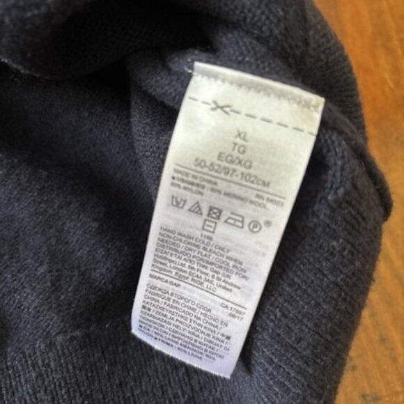 Gap Navy With Colorful Stripes Size XL Sweater Wool Blend - Picture 4 of 5